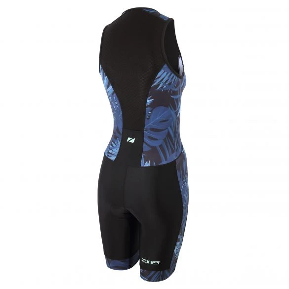 Zone3 Activate Plus Tropical Palm Trisuit Mouwloos Dames 4 Zone3 Activate Plus Tropical Palm Trisuit Mouwloos Dames - Afbeelding 2
