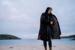 Zone3 Oversized Heat Tech Polar Fleece Parka Jas -Craft Winkel zone3 zwemaccessoires oversize heat teach parka robe 11